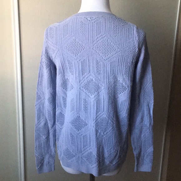Loft Lilac Geometric Sweater in Size XS - Picture 3 of 5